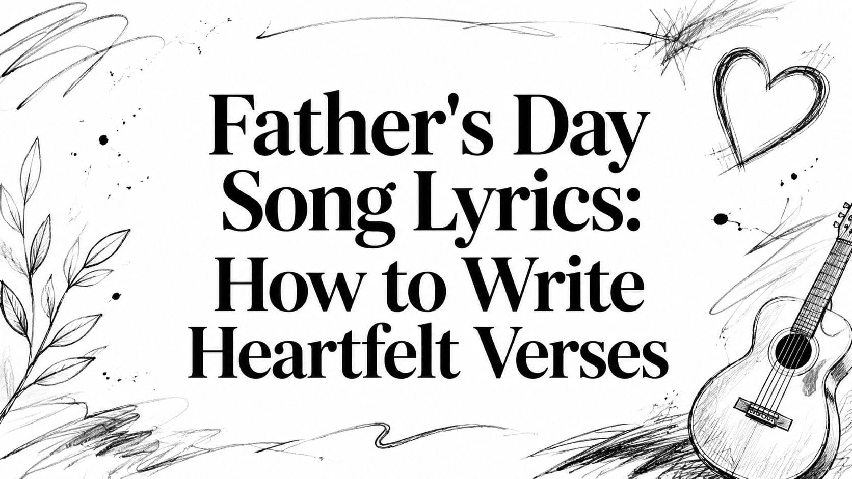Father's Day Song Lyrics: How to Write Heartfelt Verses