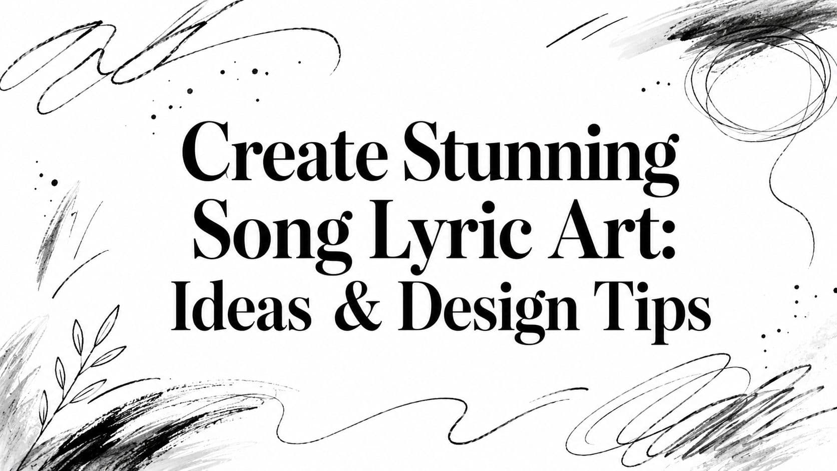 Create Stunning Song Lyric Art: Ideas & Design Tips