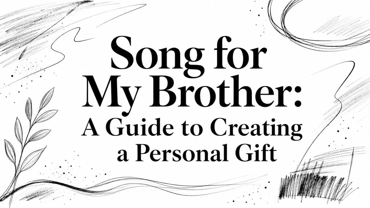 Song for My Brother: A Guide to Creating a Personal Gift
