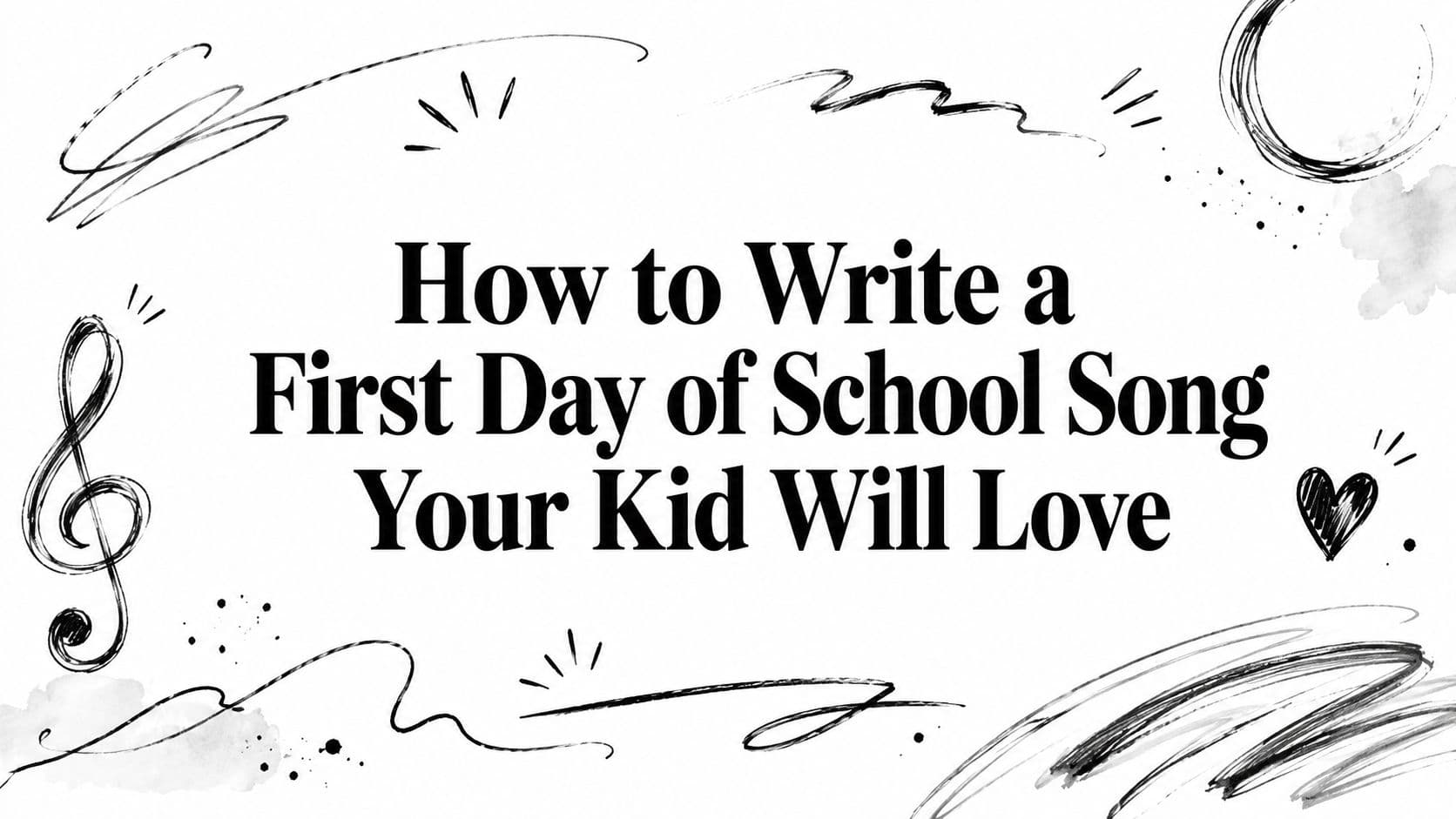 How to Write a First Day of School Song Your Kid Will Love