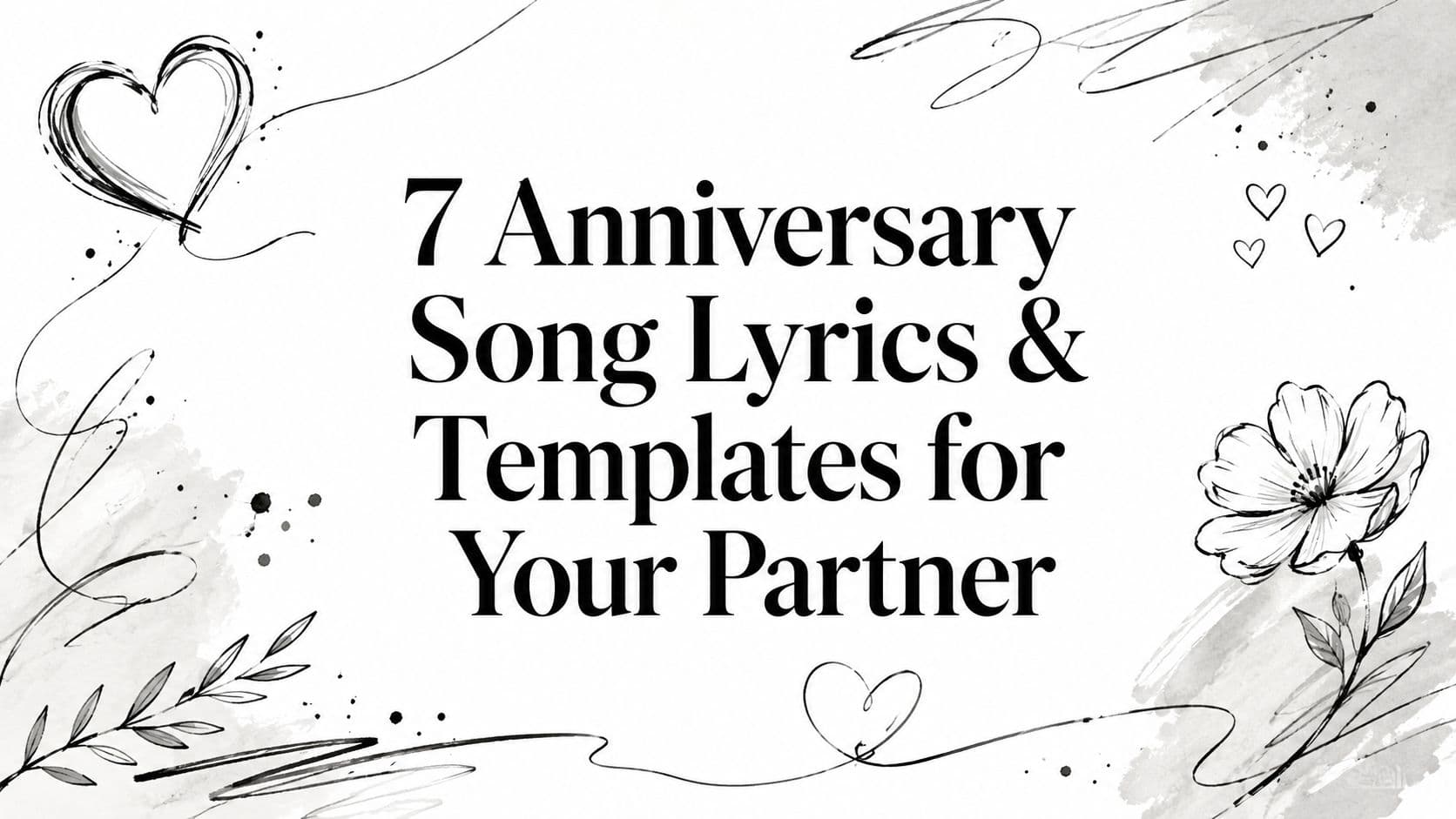7 Anniversary Song Lyrics & Templates for Your Partner